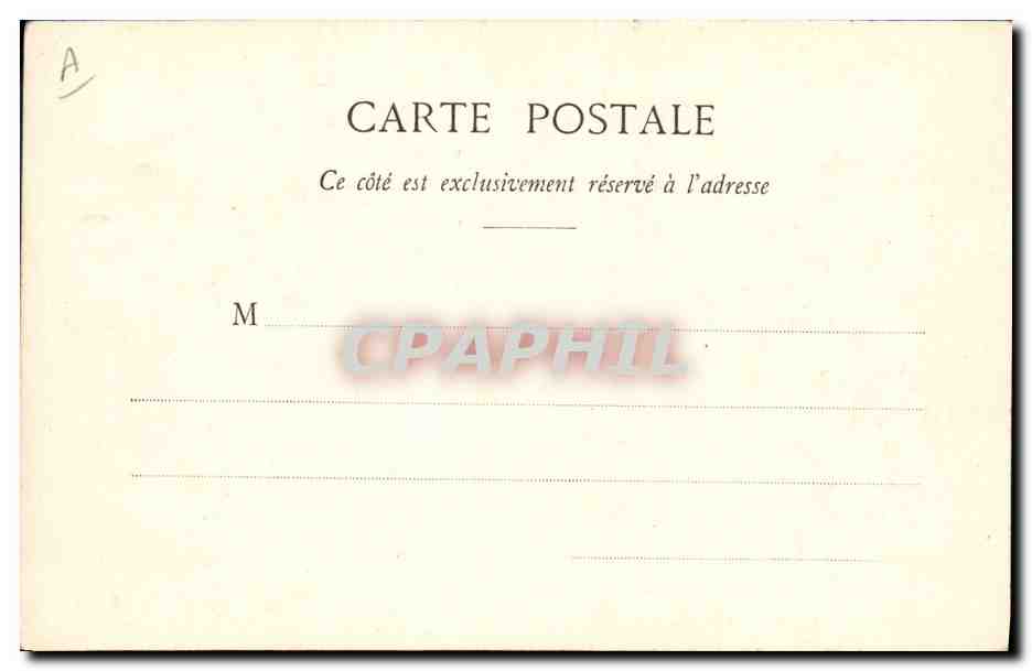 CPA Folklore Auvergne la Bourree — Verso