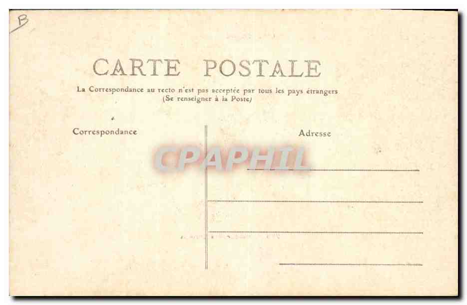 CPA Folklore Auvergne Retour des champs Vaches  — Verso