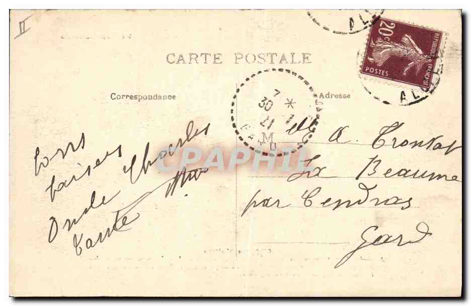 CPA Folklore Auvergne Le Bourbonnais La veillee — Verso