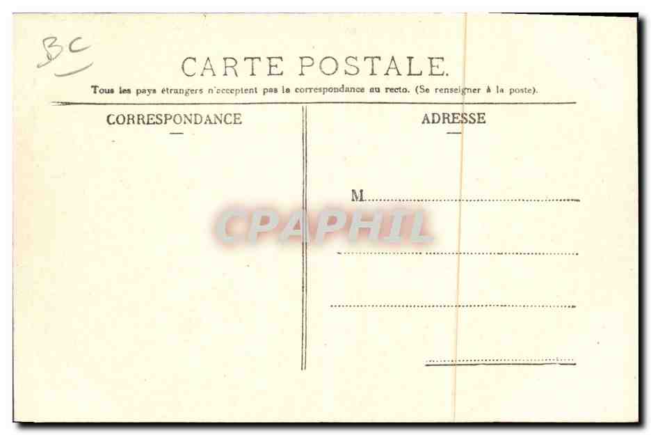 Auvergne — Pâtre allant au pâturage — Lithographie, Paris — Rückseite