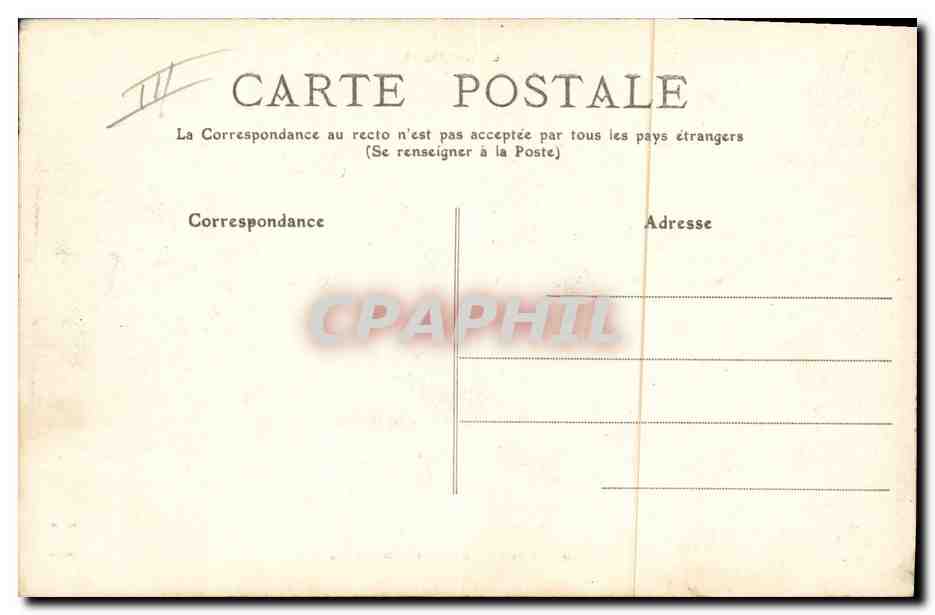 CPA Folklore Auvergne Une bergere et son troupeau — Verso