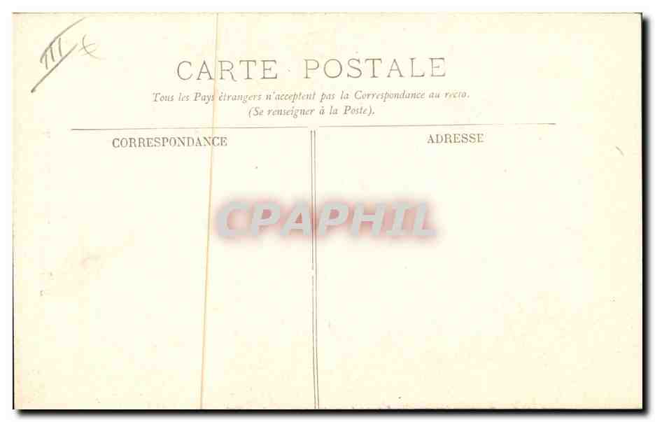 CPA Folklore Auvergne Paysannes de Chateauneuf — Verso