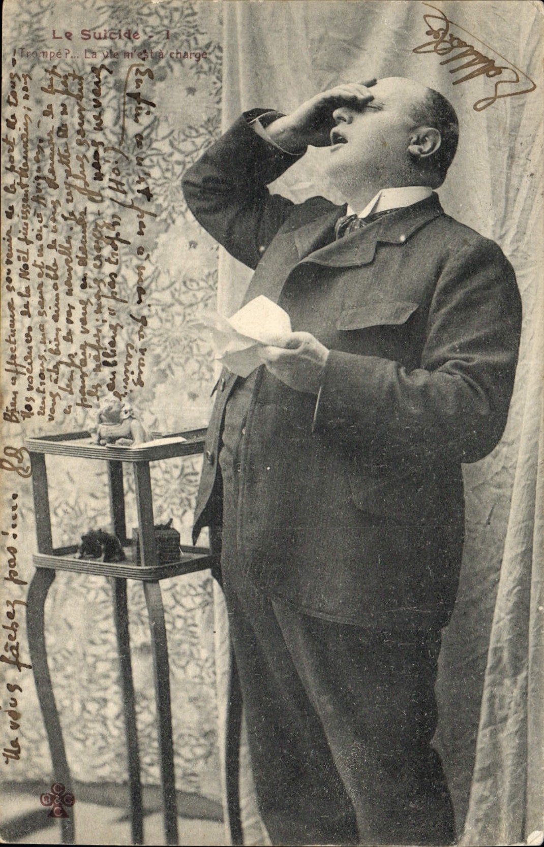 Le Suicide — scène de théâtre — éditeur J. Lamy