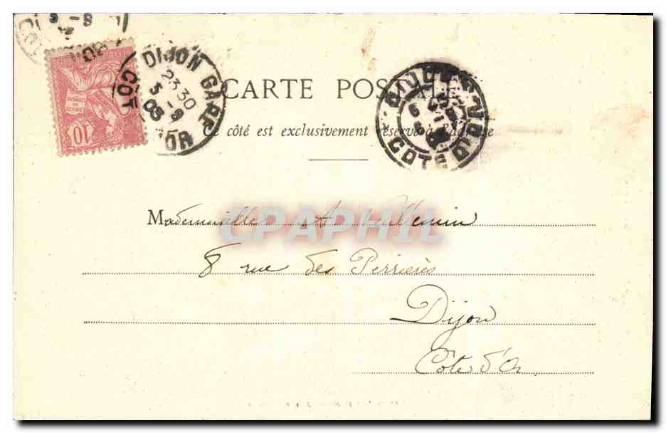 La Journée de la Parisienne — Série 6 — Éditeur Cie. Mando — Verso