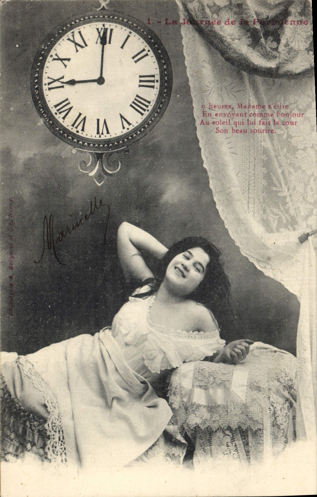 CPA Fantaisie Femme La journee de la parisienne