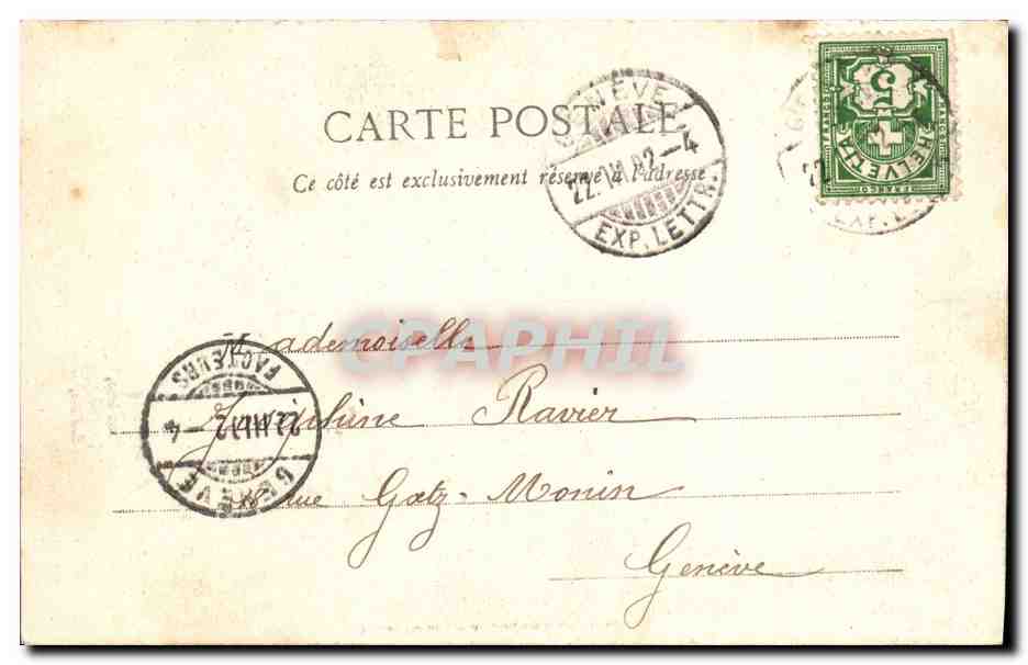 Pierrot père de famille — scène de théâtre — Édition Phototypie A. Jangére et Cie, Nancy — Reverso