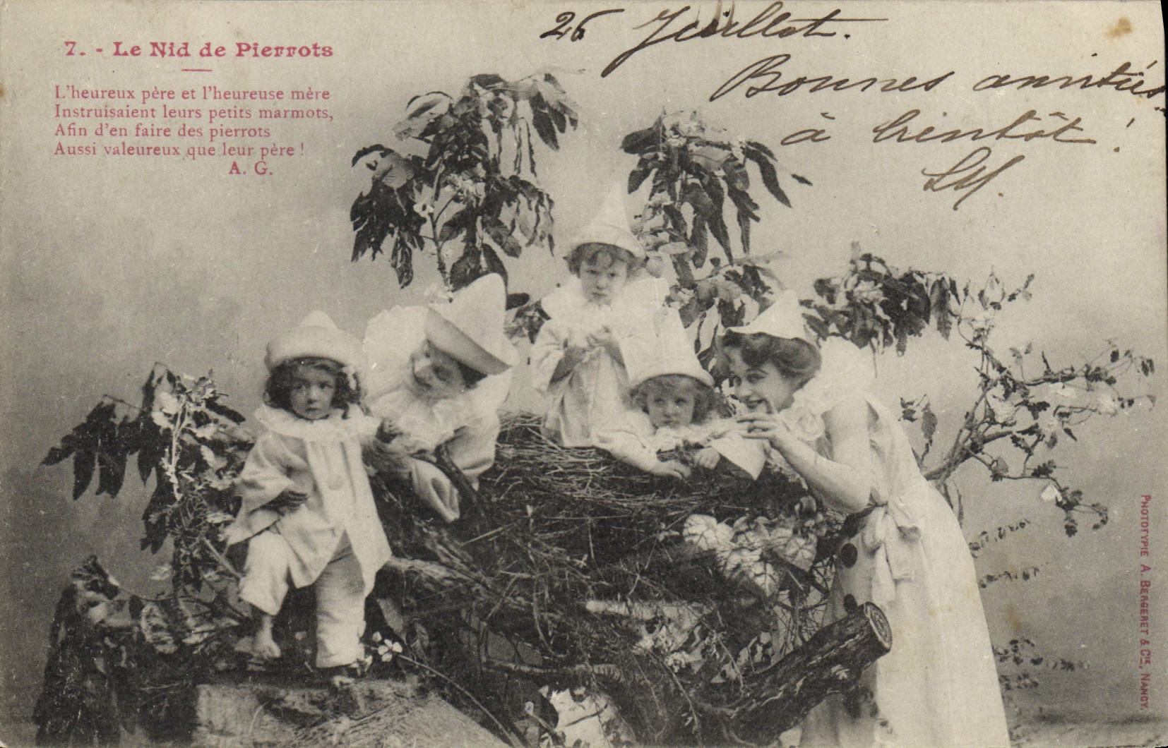 Le Nid de Pierrots — Série 7 — Phototype A. Bergeret & Cie, Nancy