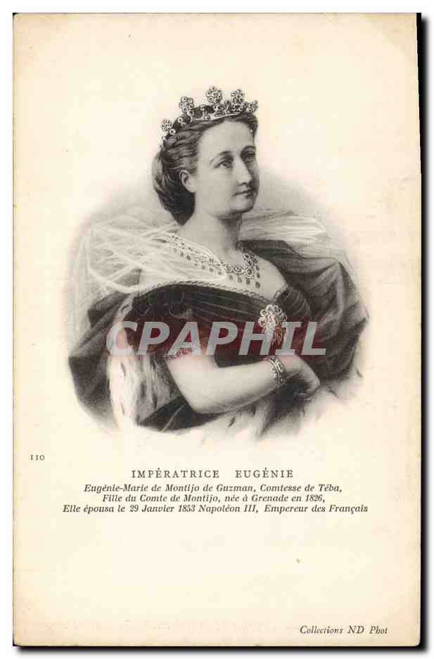 Impératrice Eugénie — Portrait — Collections ND Phot, n° 110