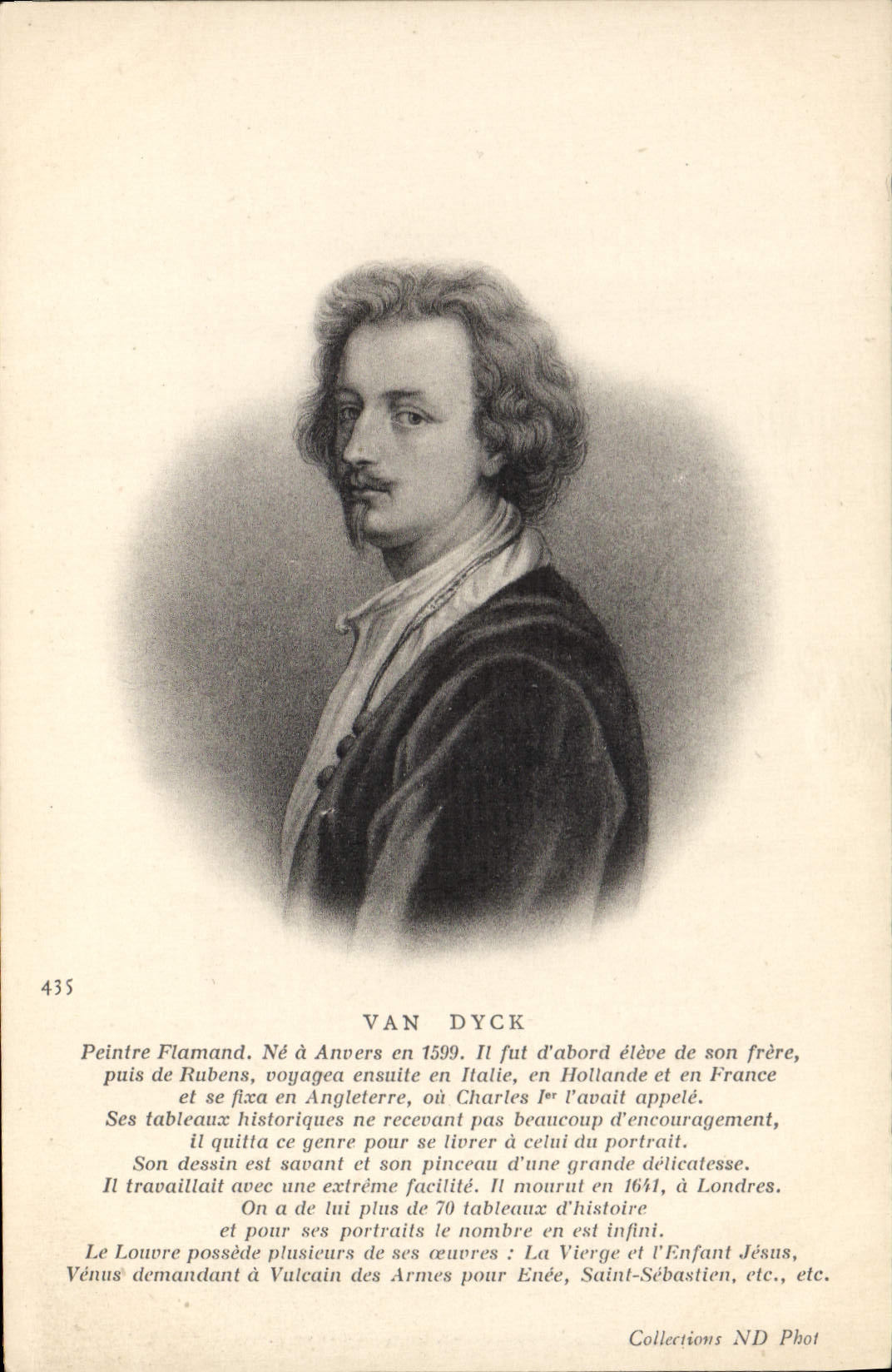 CPA Van Dyck Peintre Flamand