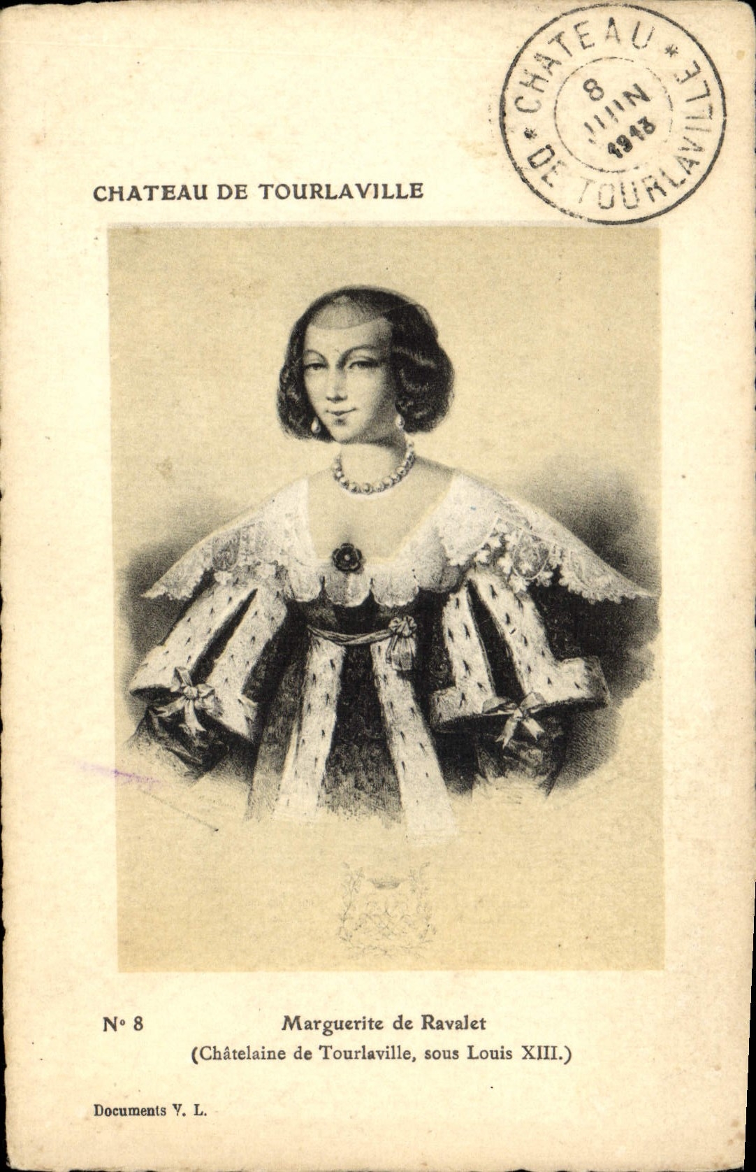 Château de Tourlaville — Marguerite de Ravalet, Châtelaine sous Louis XIII — Documents V. L. n°8