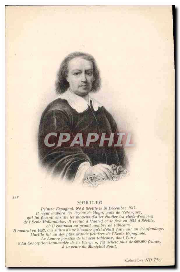 CPA Murillo Peintre espagnol