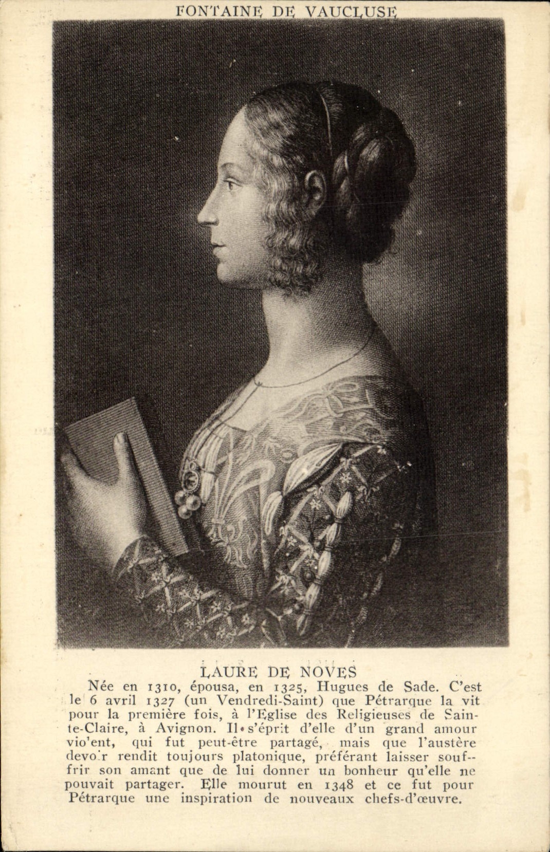 CPA Fontaine de Vaucluse Laure de Noves