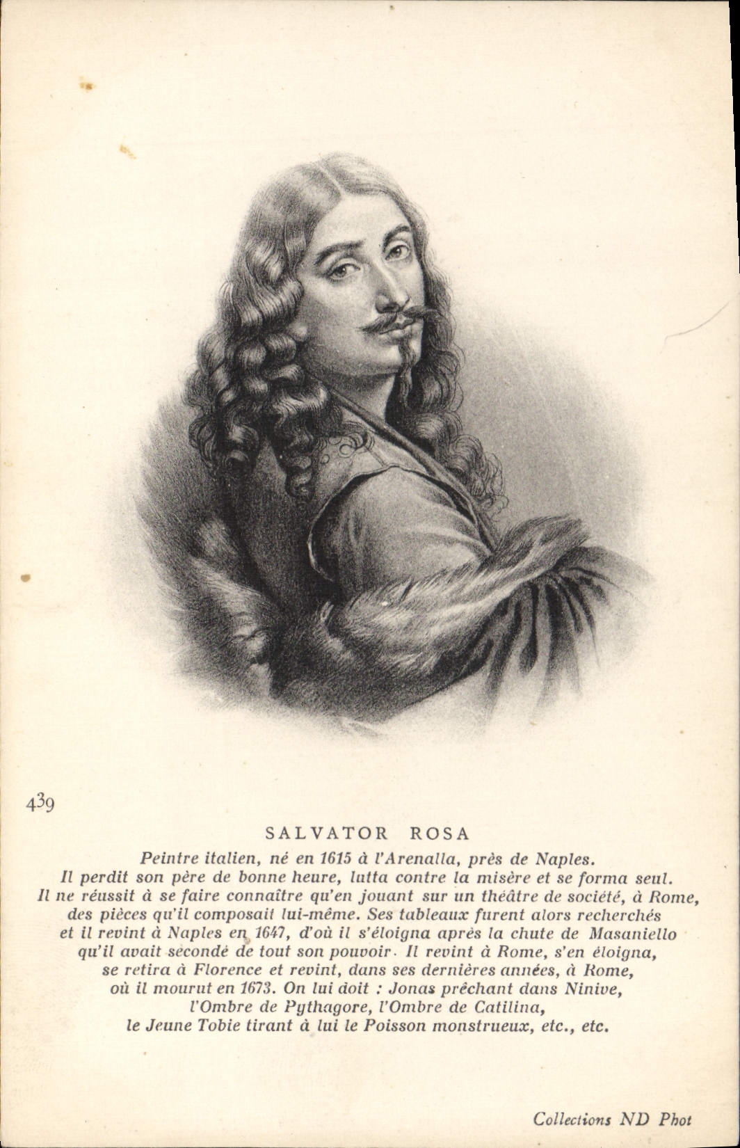 CPA Salvator Rosa Peintre italien