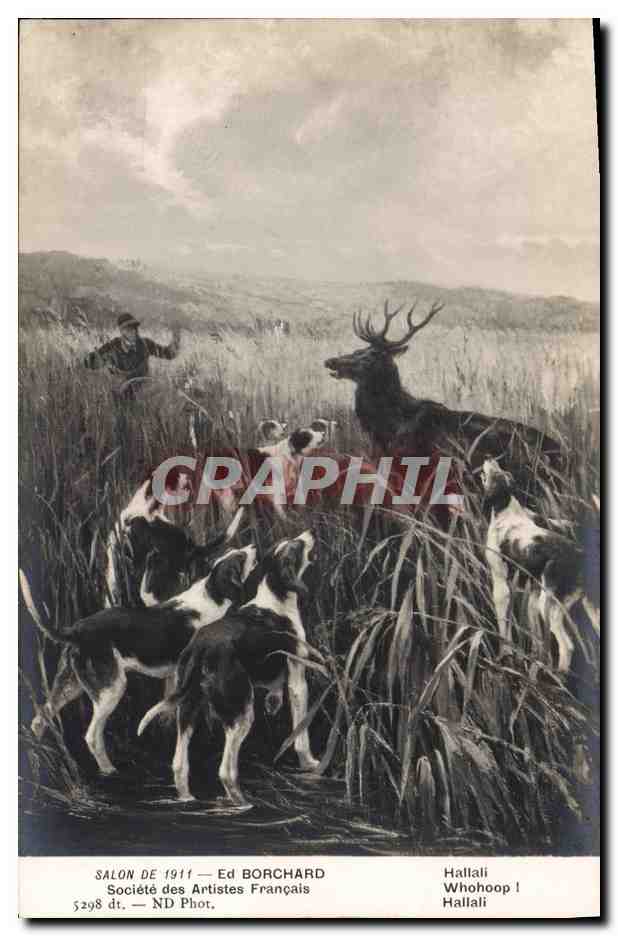 Chasse au cerf — Salon de 1911 — Ed Borchard