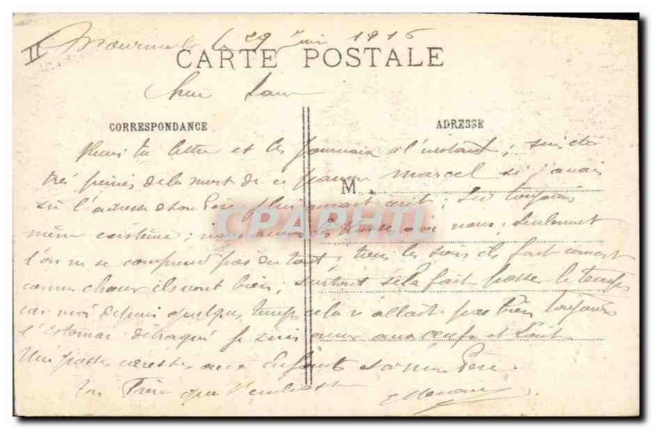 Une rue de Souain - En Champagne - La Grande Guerre 1914-15 — Spahis Marocains, IMP. BAUDINIÈRE, NANTERRE — Reverso