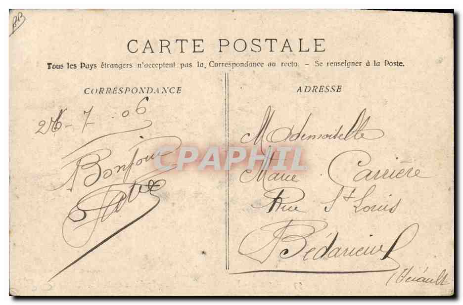 CPA Militaria Marseille Exposition coloniale Spahis escortant le Roi du Cambodge — Rückseite