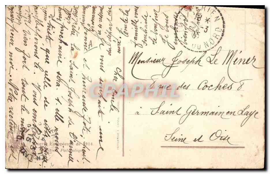 CPA Militaria Sante Les bons moments de nos blesse Infirmiere — Rückseite