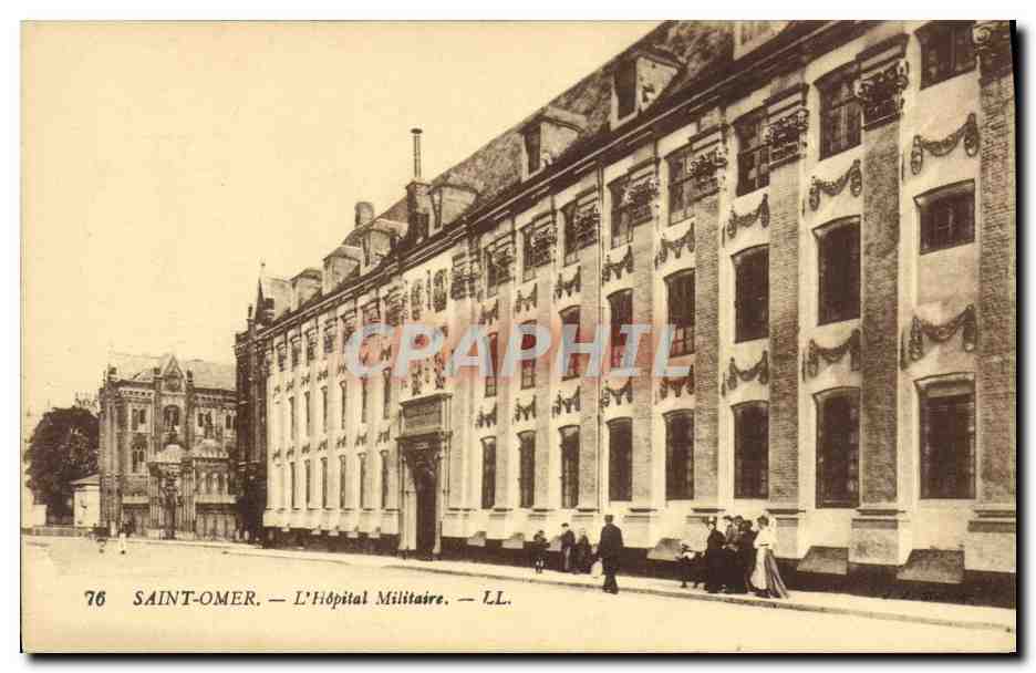 CPA Militaria Sante Saint Omer L'Hopital militaire