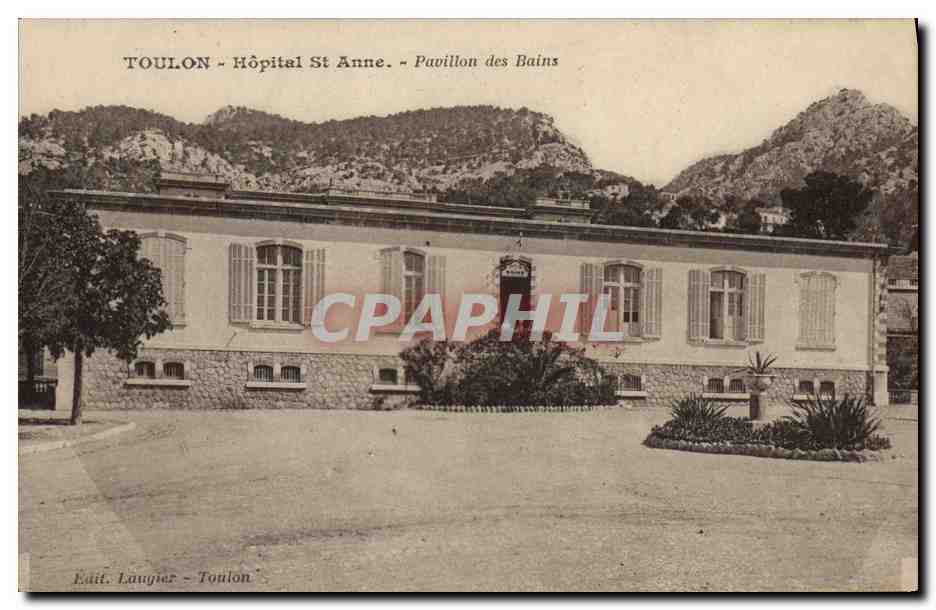 CPA Militaria Sante Toulon Hopital Ste Anne pavillon des Bains