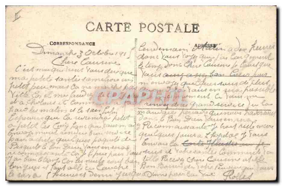 CPA Militaria Sante Chalons sur Marne Annexe militaire de l'hopital civil — Rückseite