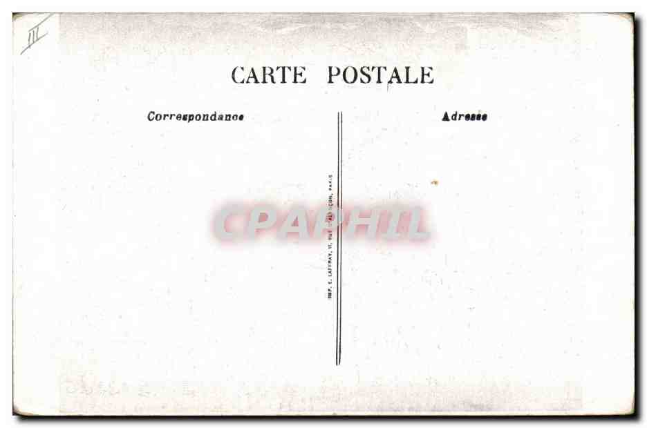 CPA Militaria Sante Le retour sur le front — Verso