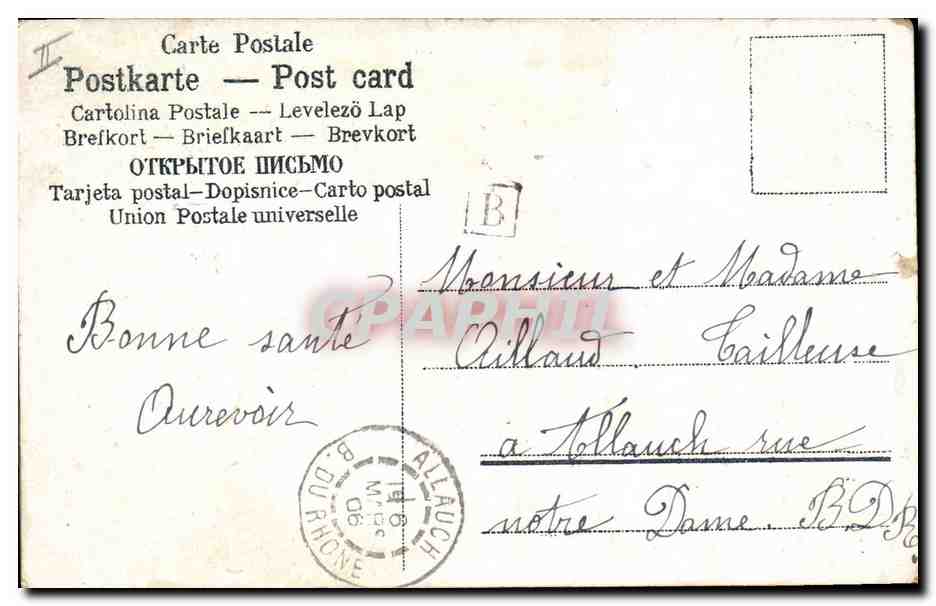 CPA Fantaisie Enfant Bebe  — Rückseite