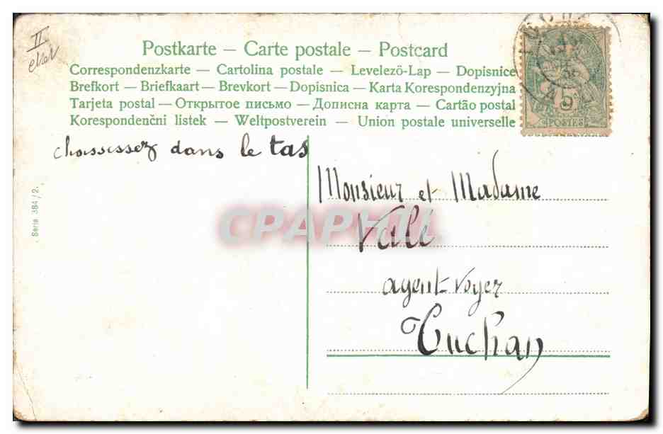 CPA Fantaisie Enfant Bebe  — Rückseite