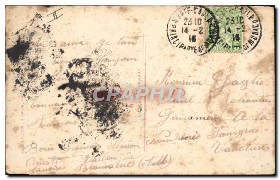 CPA Fantaisie Enfant Bebe  — Verso