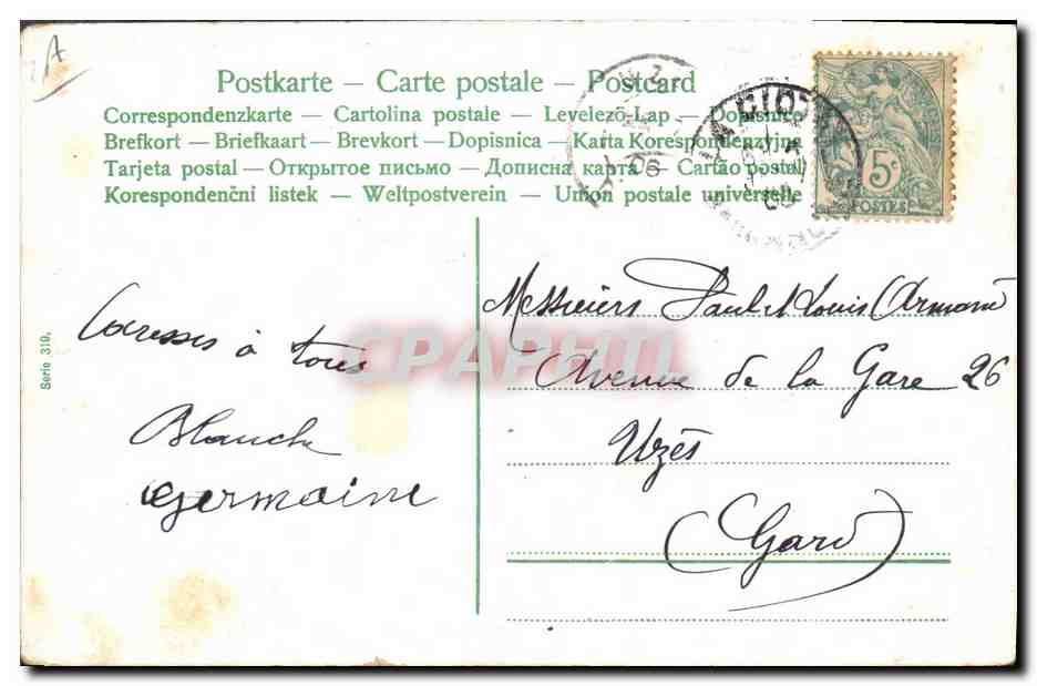 CPA Fantaisie Enfant Bebe  — Rückseite