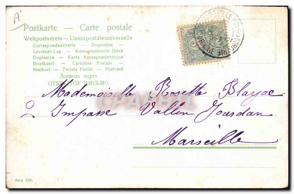 CPA Fantaisie Enfant Bebe  — Rückseite