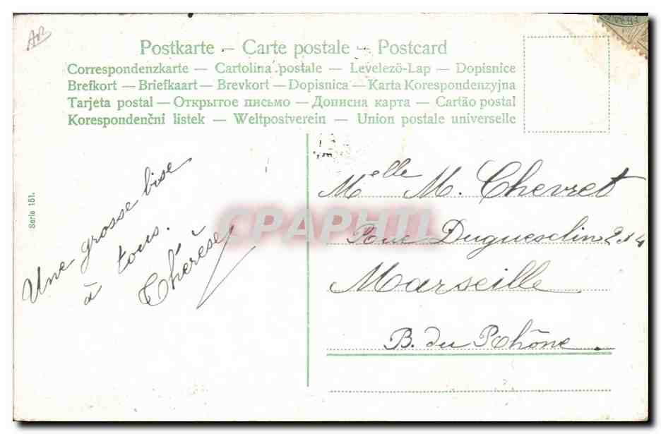 CPA Fantaisie Enfant Bebe  — Rückseite