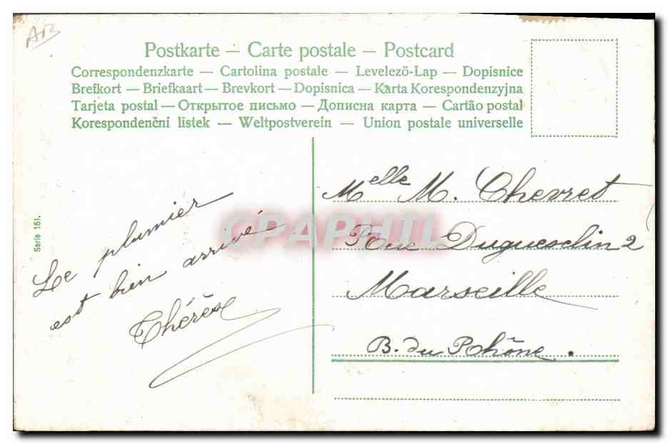 CPA Fantaisie Enfant Bebe  — Rückseite