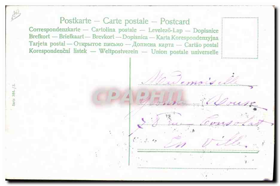 CPA Fantaisie Enfant Bebe  — Rückseite