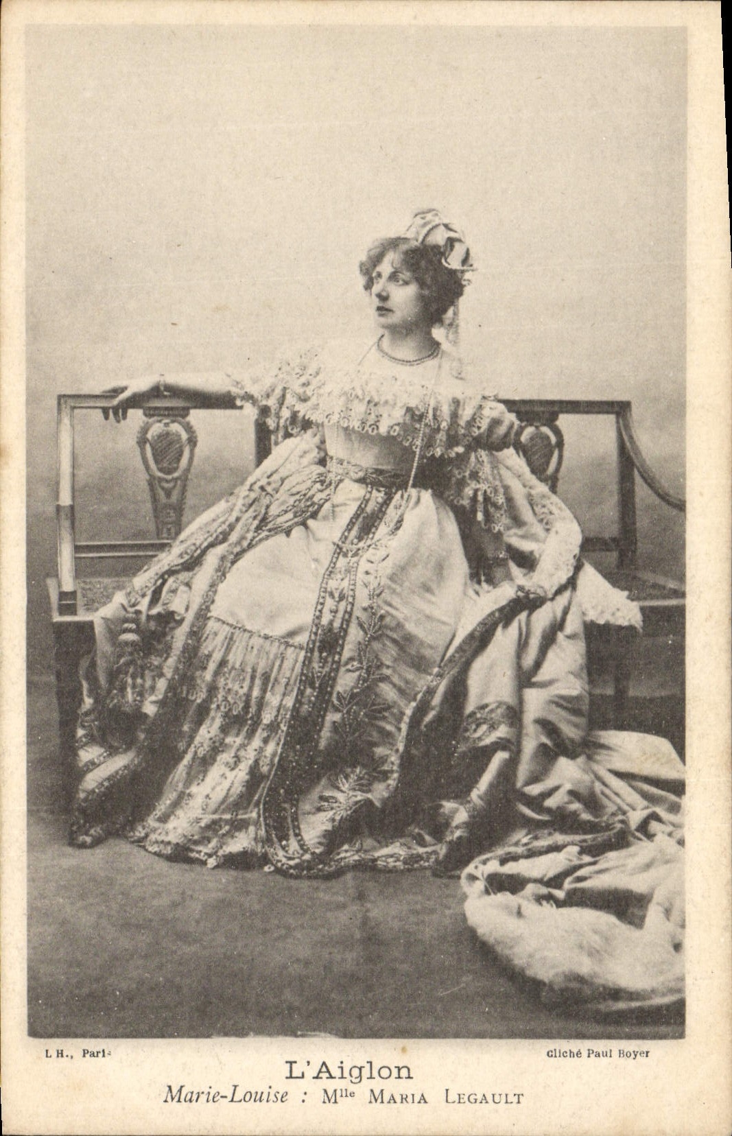 Marie-Louise : Mlle Maria Legault — L'Aiglon — scatto di Paul Boyer