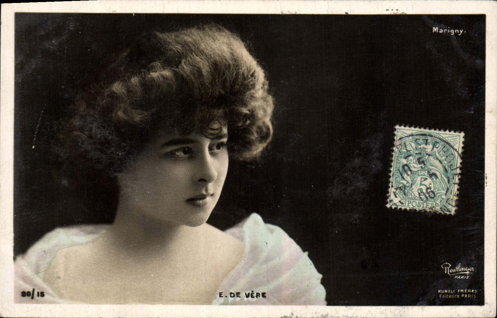E. de Vère — Portrait — Kunzli Frères, Paris, n° 30/15