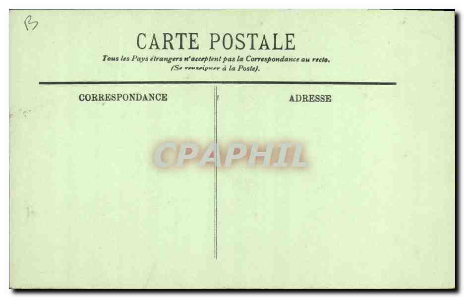 CPA Folklore Le Mont Saint Michel Le Chatelet L'entree Mendiante Mendiant — Verso