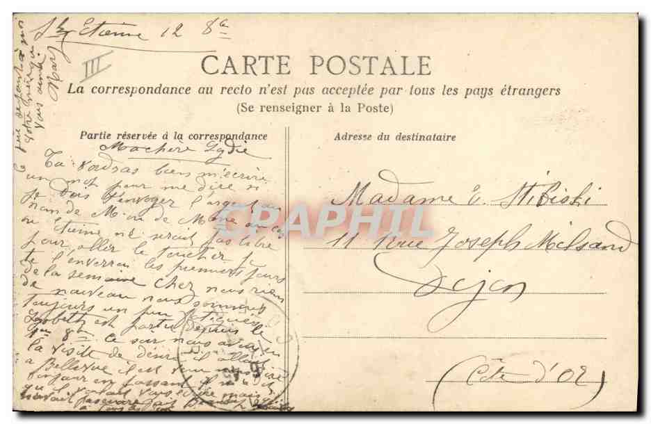 CPA Folklore La vie aux champs Les petites mendiantes — Verso