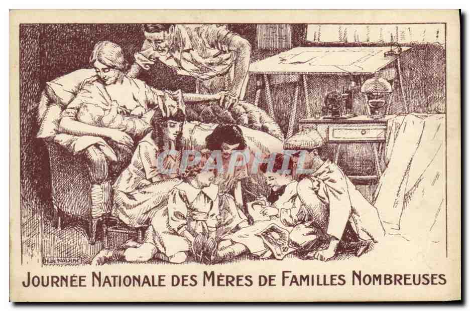 Journée Nationale des Mères de Familles Nombreuses — H. B. Nolant — éditeur non visible