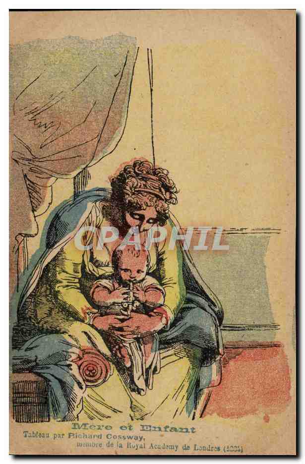 CPA Fantaisie Illustrateur Mere et enfant Richard Crossway