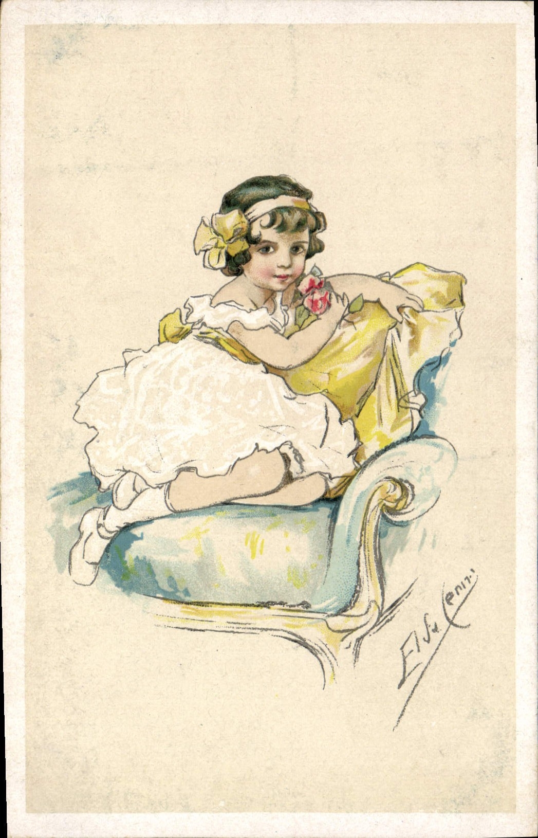 CPA Fantaisie Illustrateur Enfant