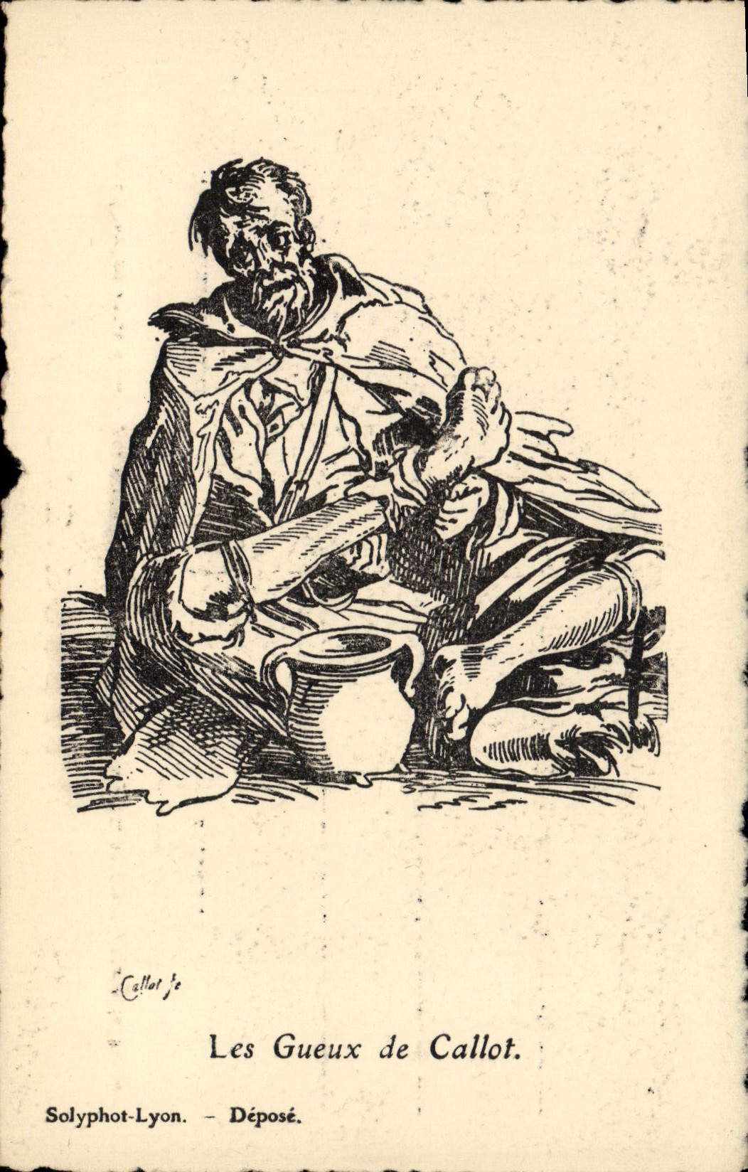 CPA Fantaisie Illustrateur Les gueux de Callot