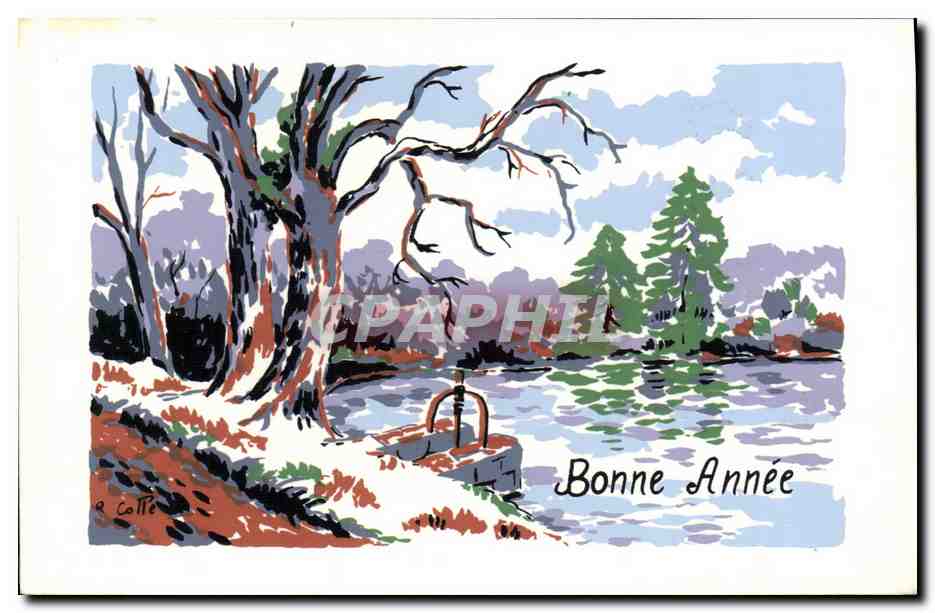 CPA Fantaisie Illustrateur Bonne annee