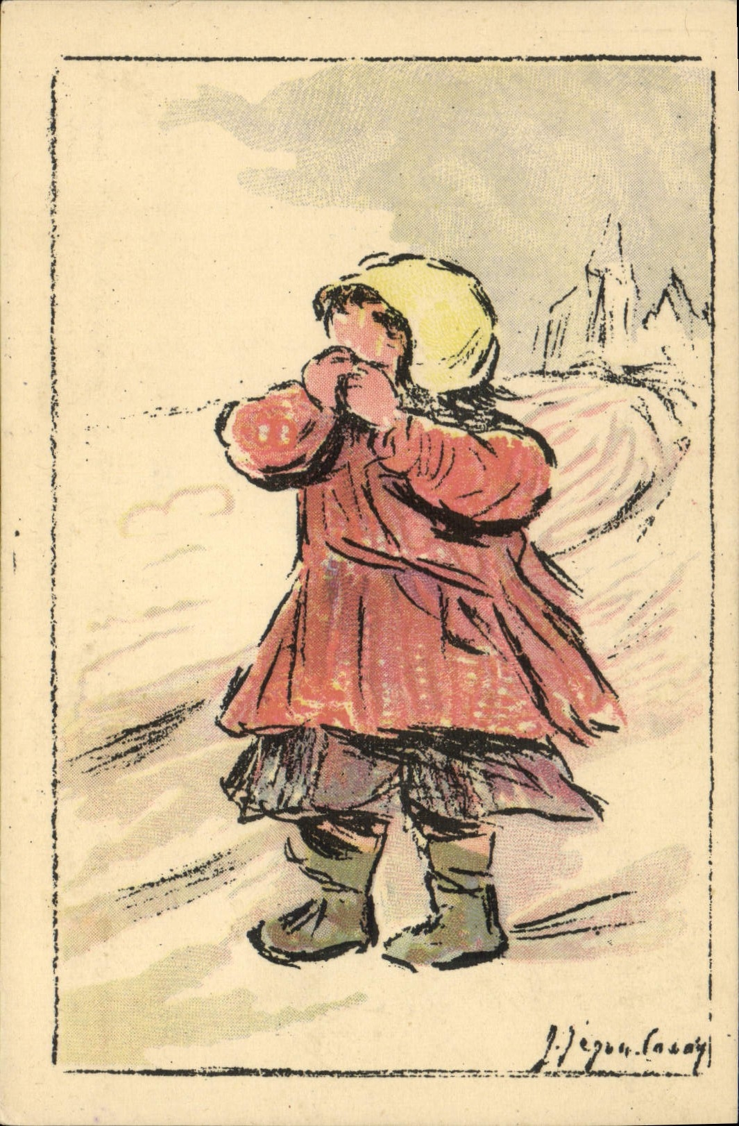 CPA Fantaisie Illustrateur Enfant Orphelinat des Armees