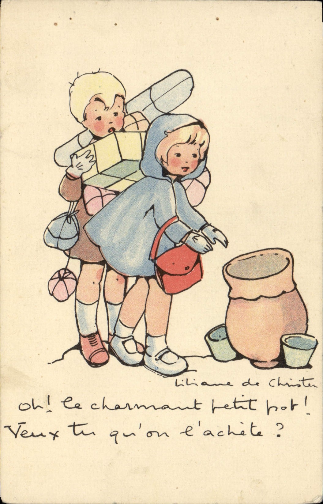 CPA Fantaisie Illustrateur Enfants