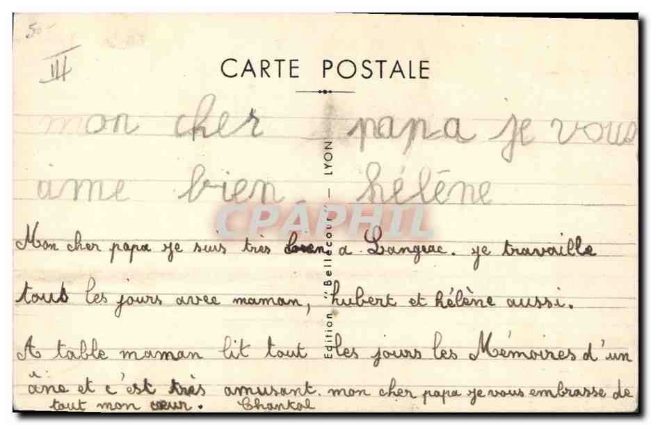 CPA Fantaisie Illustrateur Enfants — Verso