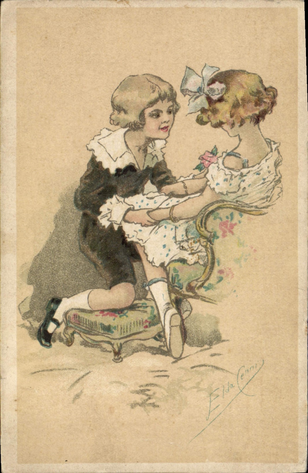 CPA Fantaisie Illustrateur Enfants