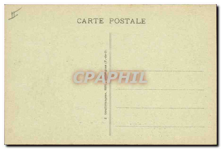 CPA Folklore Auvergne Femmes — Verso