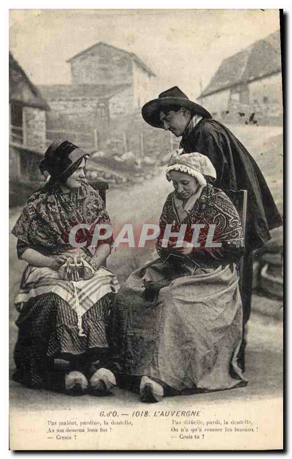 CPA Folklore Auvergne 
