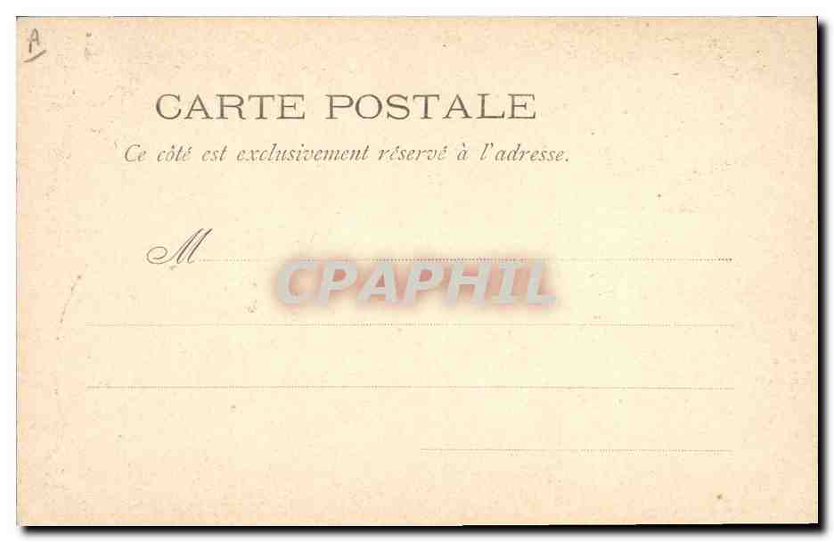 CPA Folklore Auvergne Un interieur Auvergnat — Verso