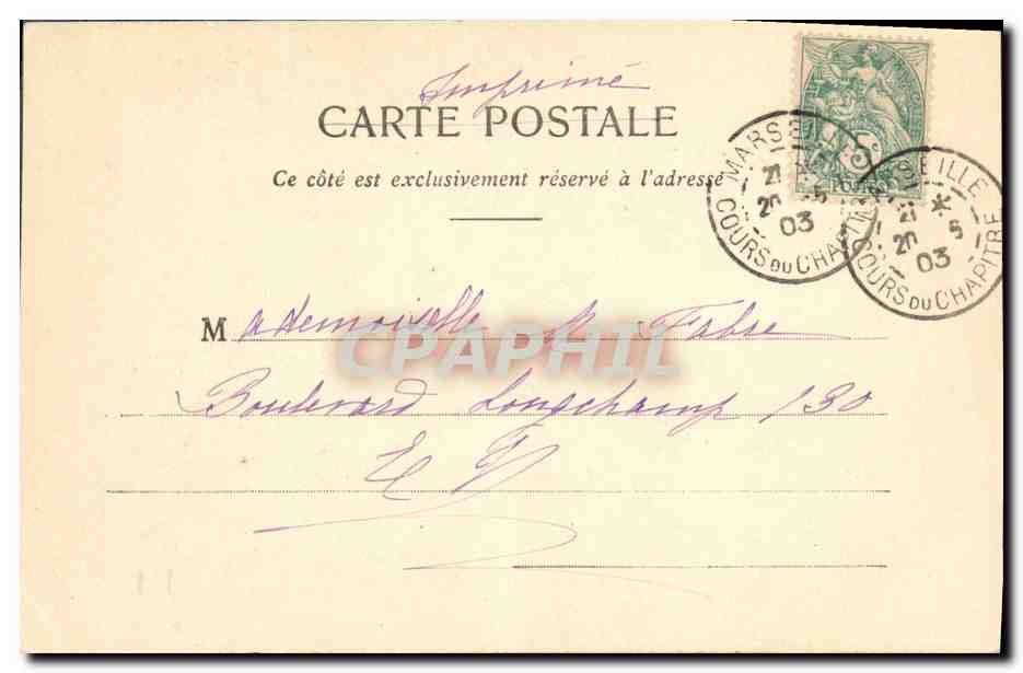 CPA Fantaisie Femme Premiere chasse — Rückseite